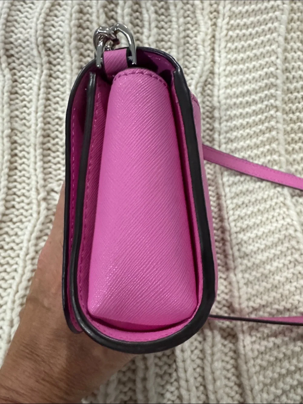kate spade hot pink leather crossbody wallet EUC CLEAN